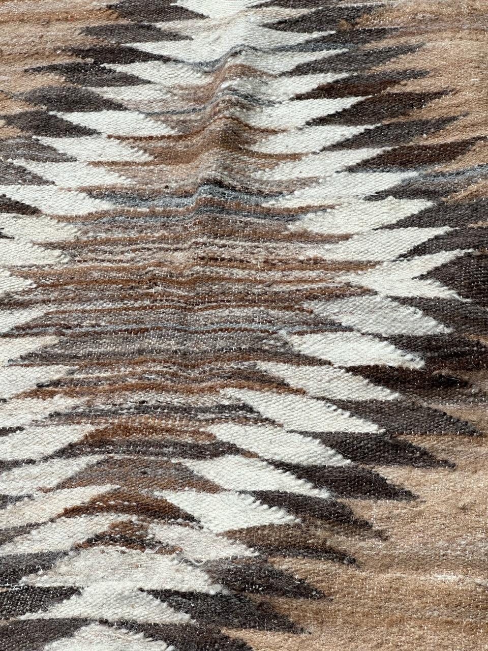 Pretty antique South American Navajo flat rug For Sale 7