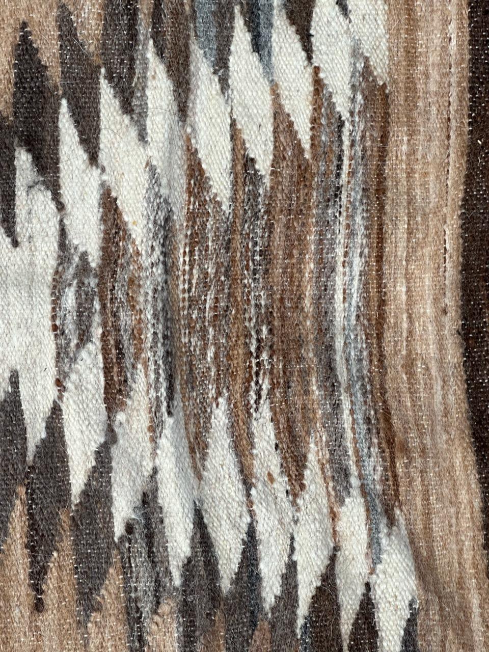 Pretty antique South American Navajo flat rug For Sale 3