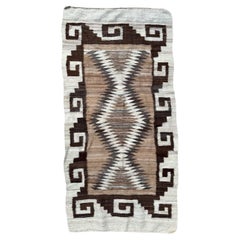 Pretty antique South American Navajo flat rug