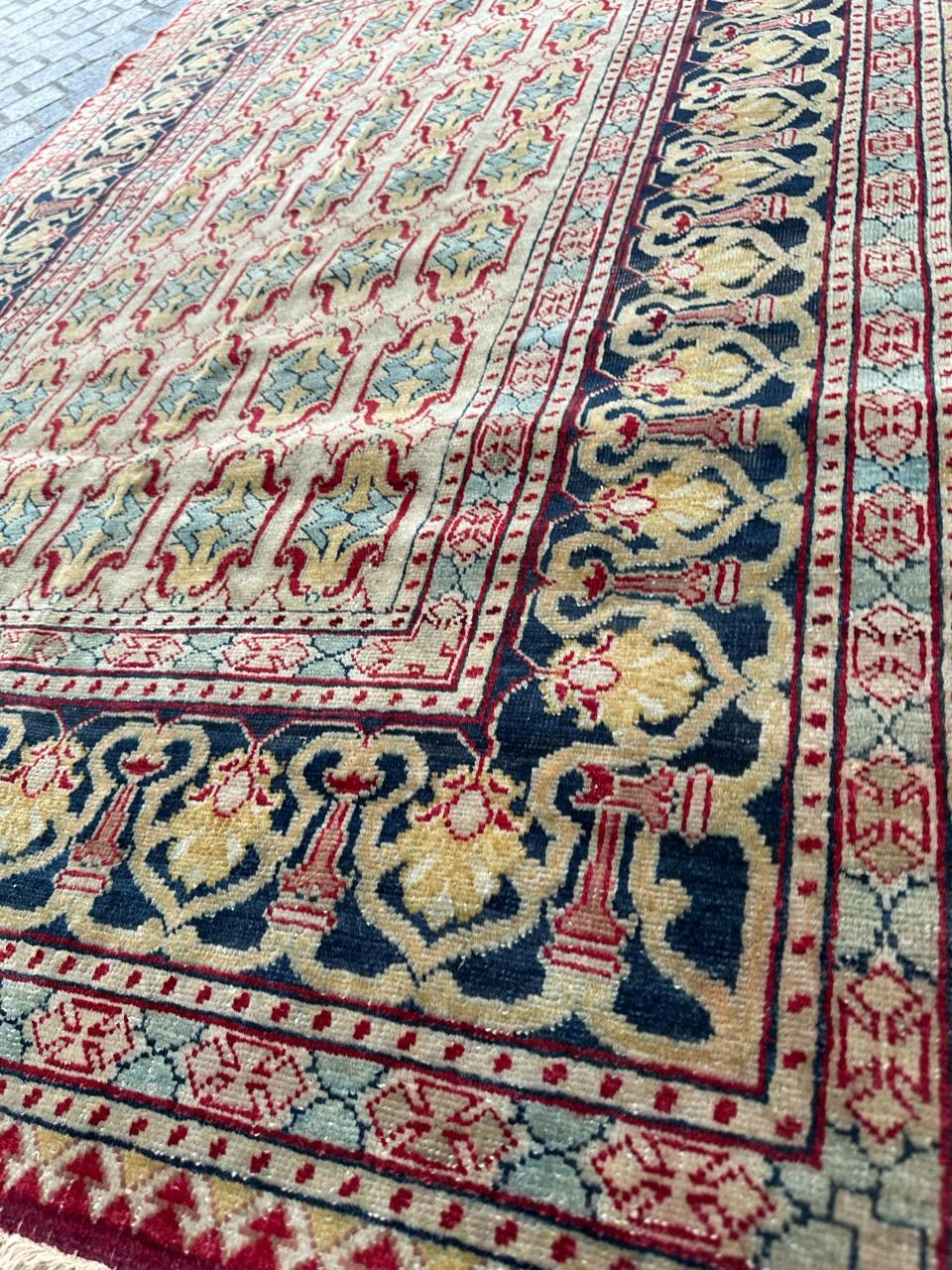 Bobyrug’s Pretty antique Tabriz rug  For Sale 5