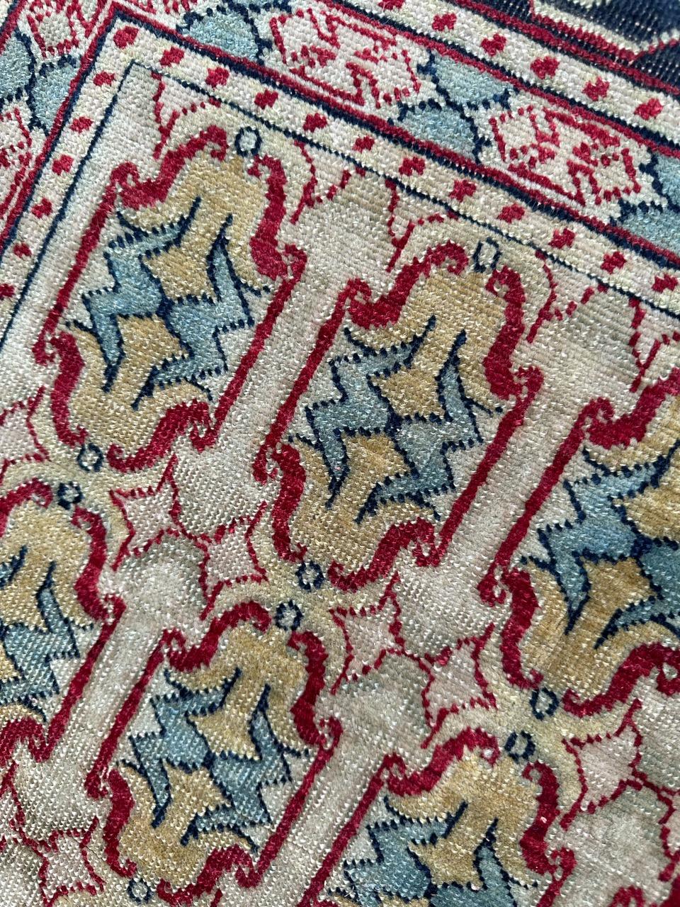 Bobyrug’s Pretty antique Tabriz rug  For Sale 6