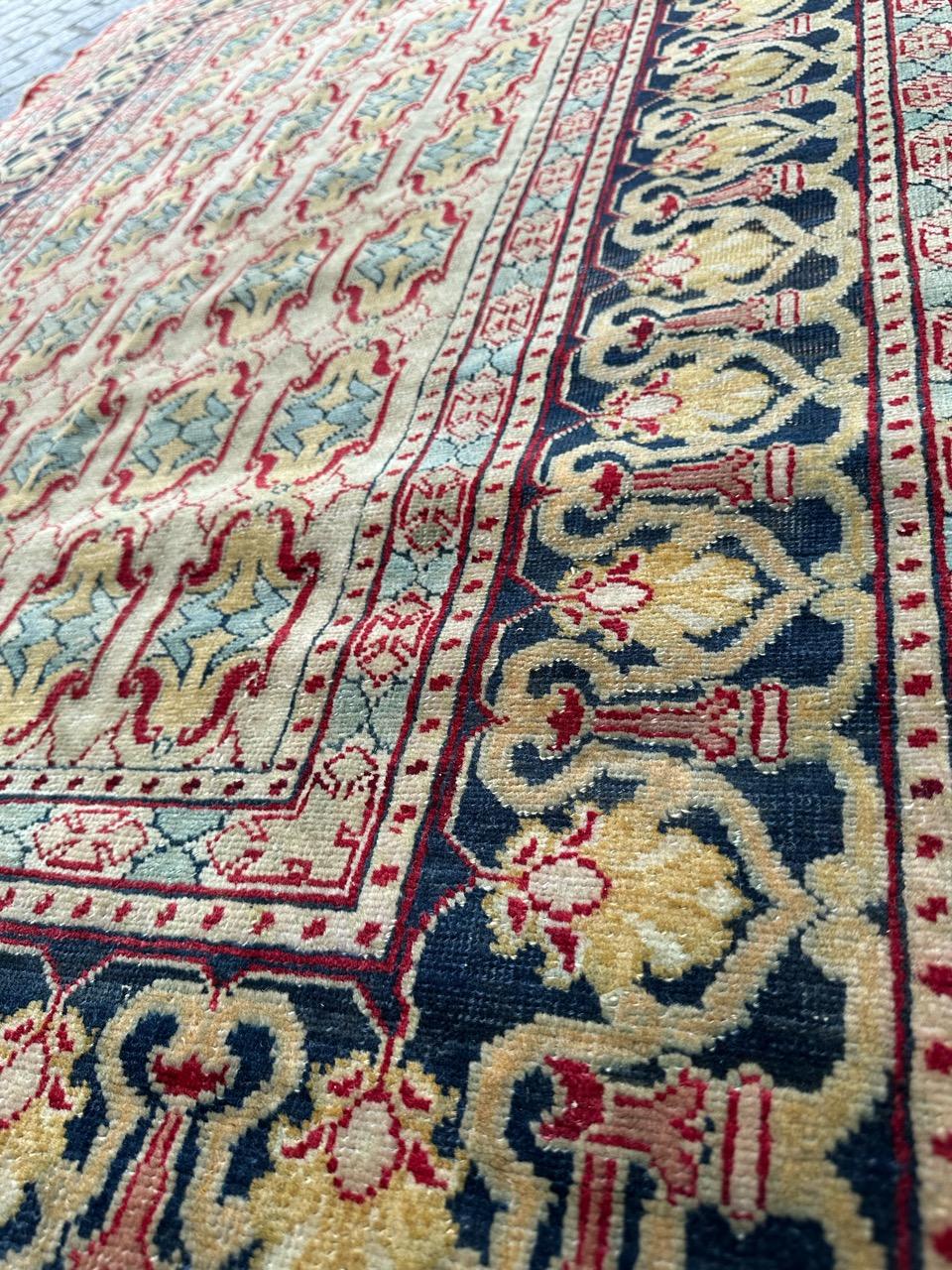 Bobyrug’s Pretty antique Tabriz rug  For Sale 8
