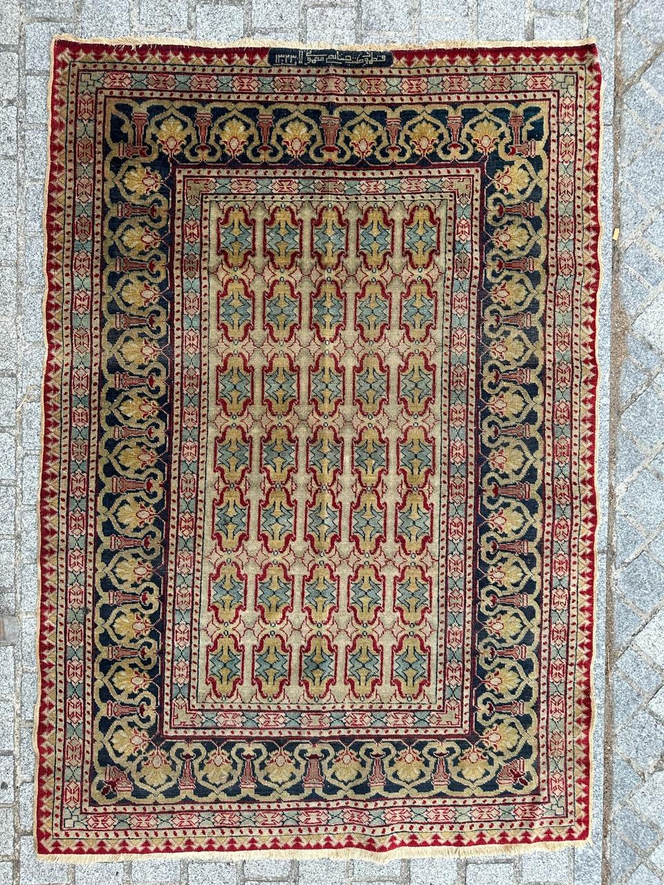 Bobyrug’s Pretty antique Tabriz rug  For Sale 10