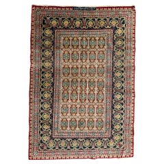Bobyrug’s Pretty antique Tabriz rug 