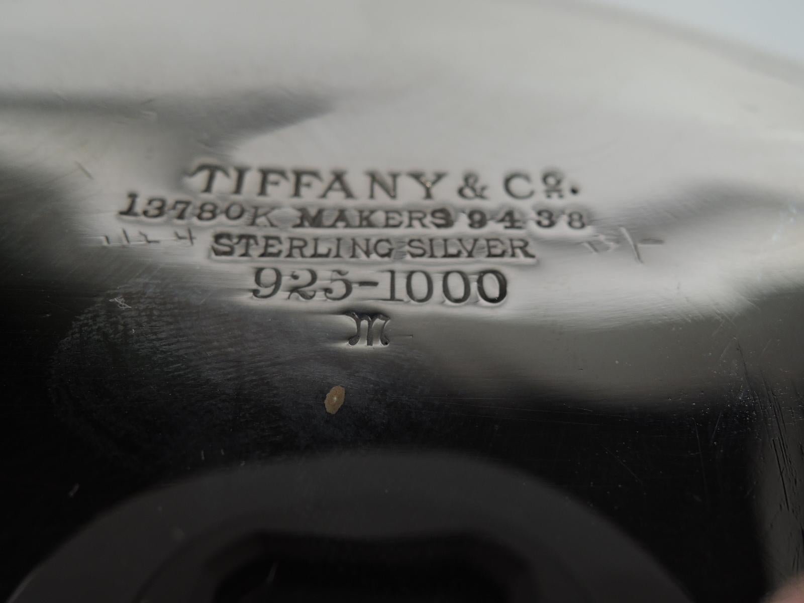 Pretty Antique Tiffany Edwardian Sterling Silver Bowl 1