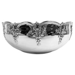 Pretty Antique Tiffany Edwardian Sterling Silver Bowl