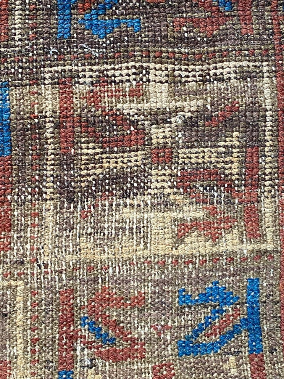 Bobyrug’s Pretty Antique Tribal Baluch Rug For Sale 6