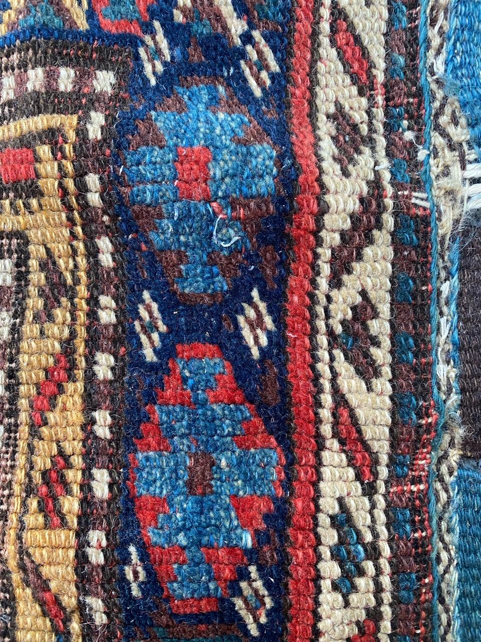 Bobyrug’s Pretty Antique Tribal Shahsavand Horse Cover Rug For Sale 4