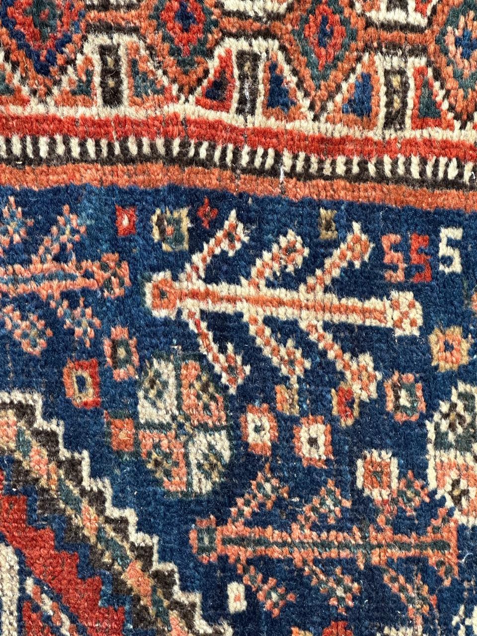 Pretty antique tribal Shiraz rug  For Sale 8