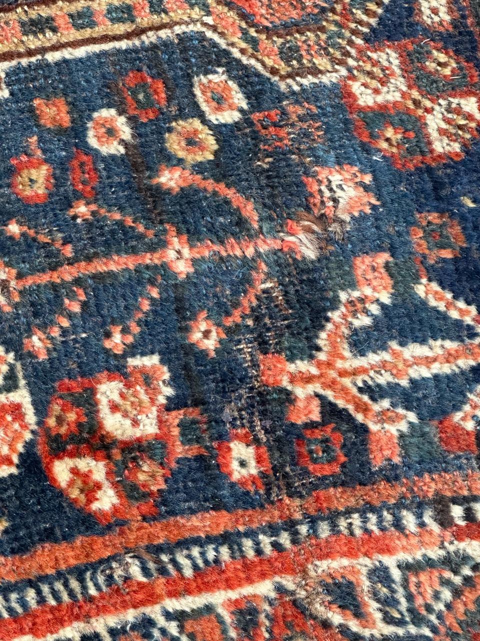 Pretty antique tribal Shiraz rug  For Sale 10