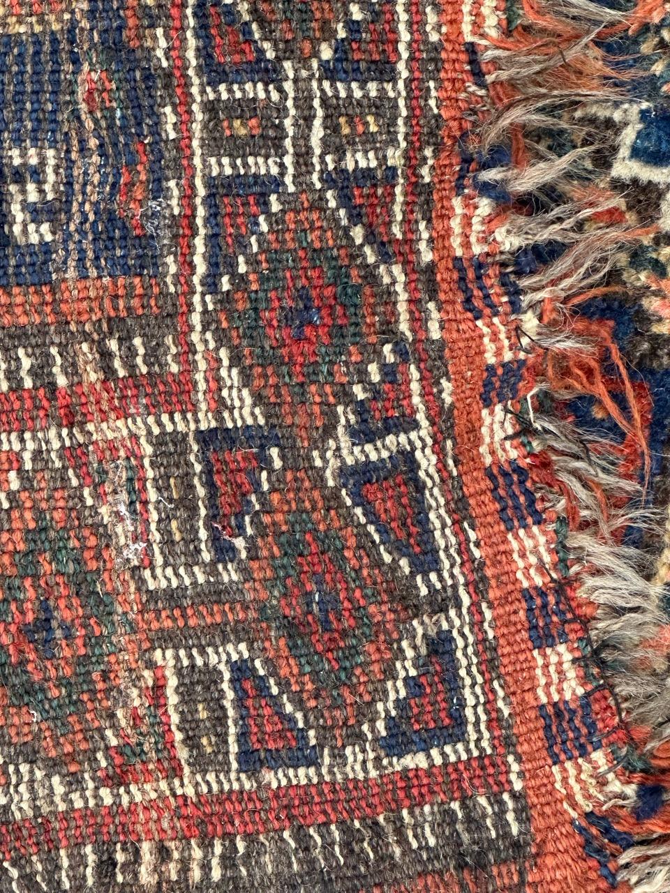 Pretty antique tribal Shiraz rug  For Sale 12