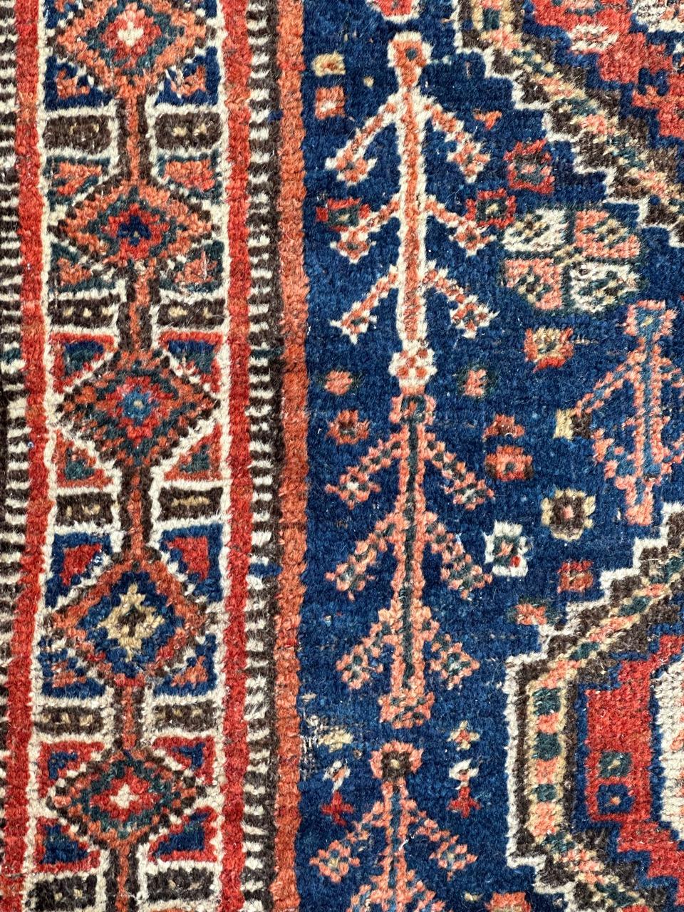 Asian Pretty antique tribal Shiraz rug  For Sale