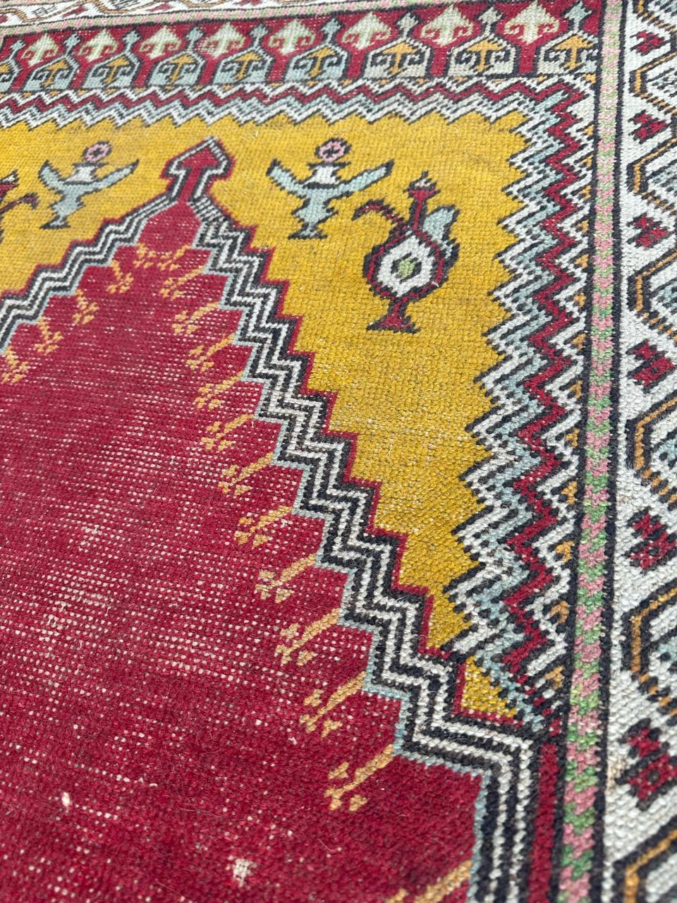 Bobyrug’s Pretty antique Turkish Anatolian rug  For Sale 5