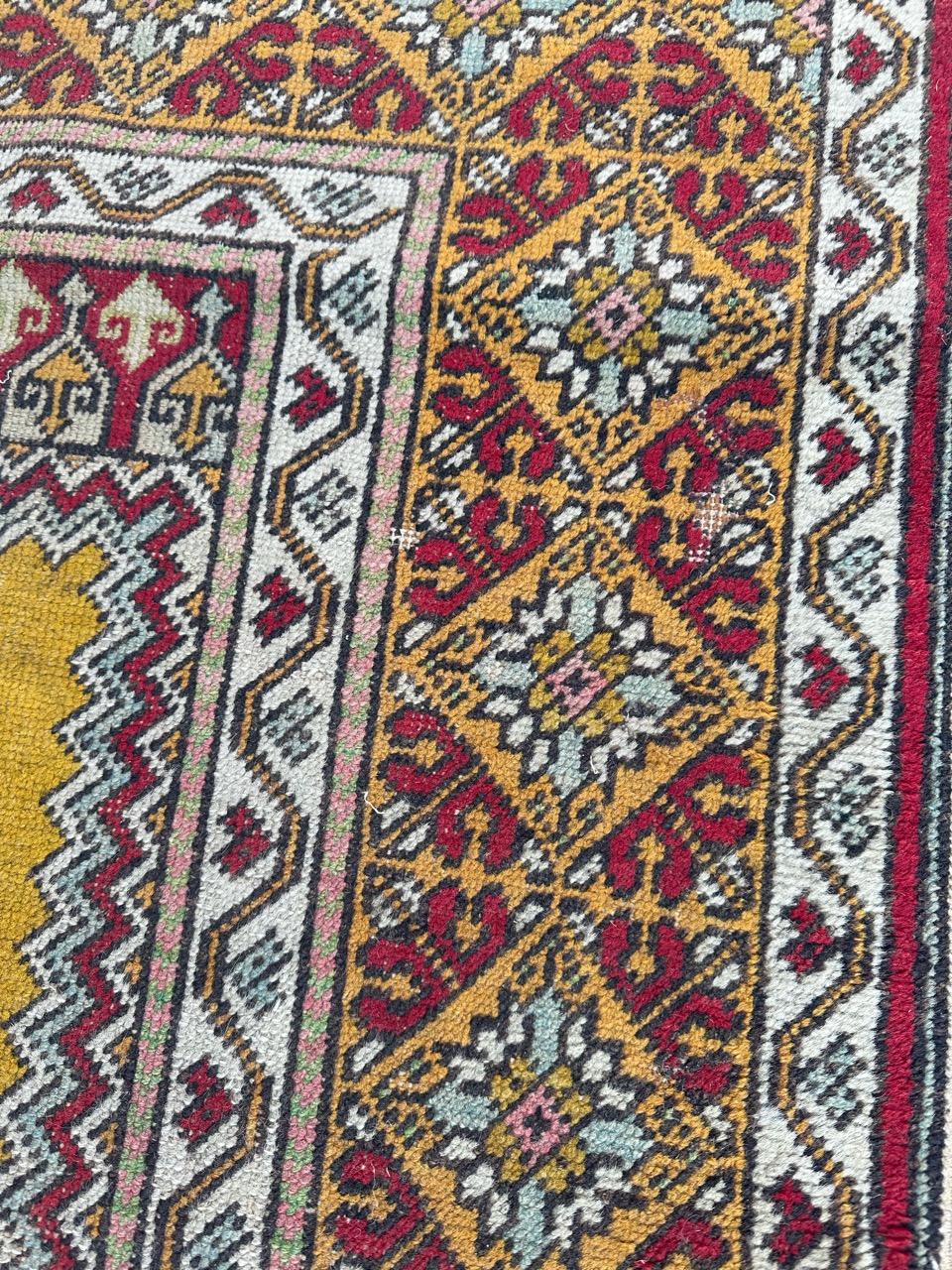 Bobyrug’s Pretty antique Turkish Anatolian rug  For Sale 6