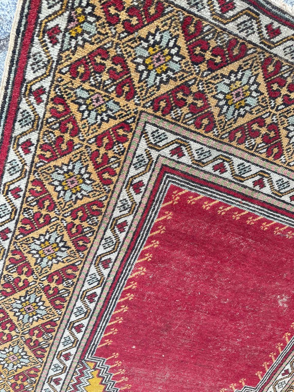 Bobyrug’s Pretty antique Turkish Anatolian rug  For Sale 2