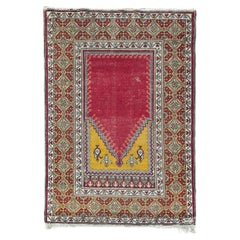 Bobyrug’s Pretty antique Turkish Anatolian rug 