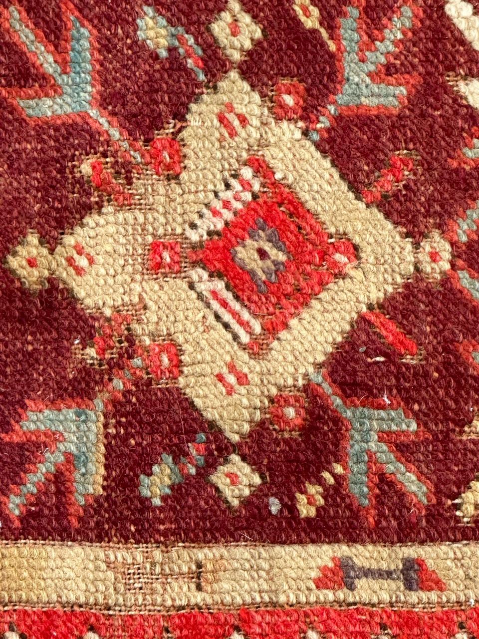 Bobyrug’s Pretty antique Turkish fine early 19th century rug  For Sale 3