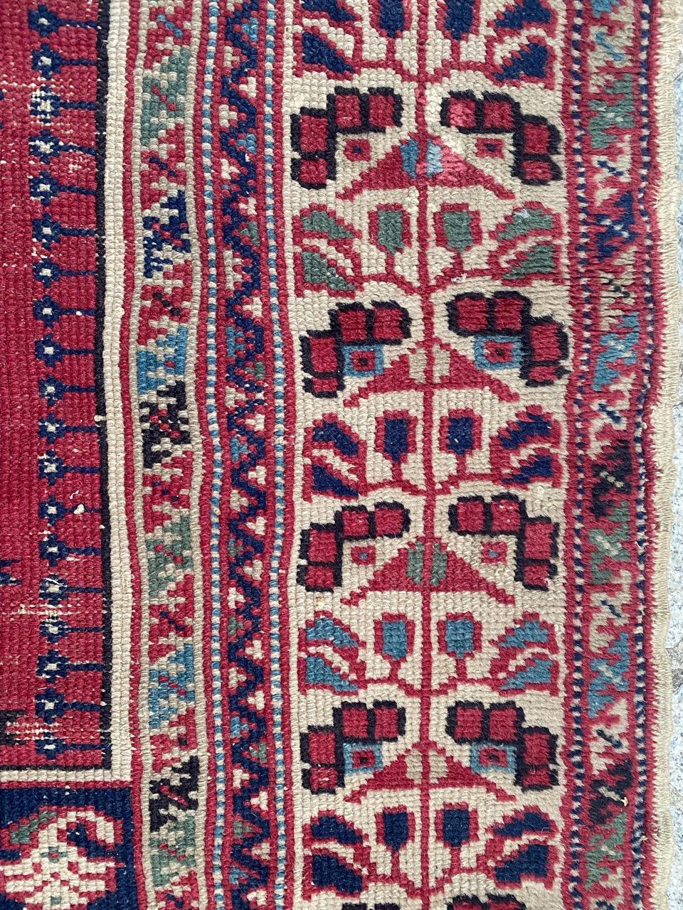 Oushak Bobyrug’s Pretty Antique Turkish Rug For Sale