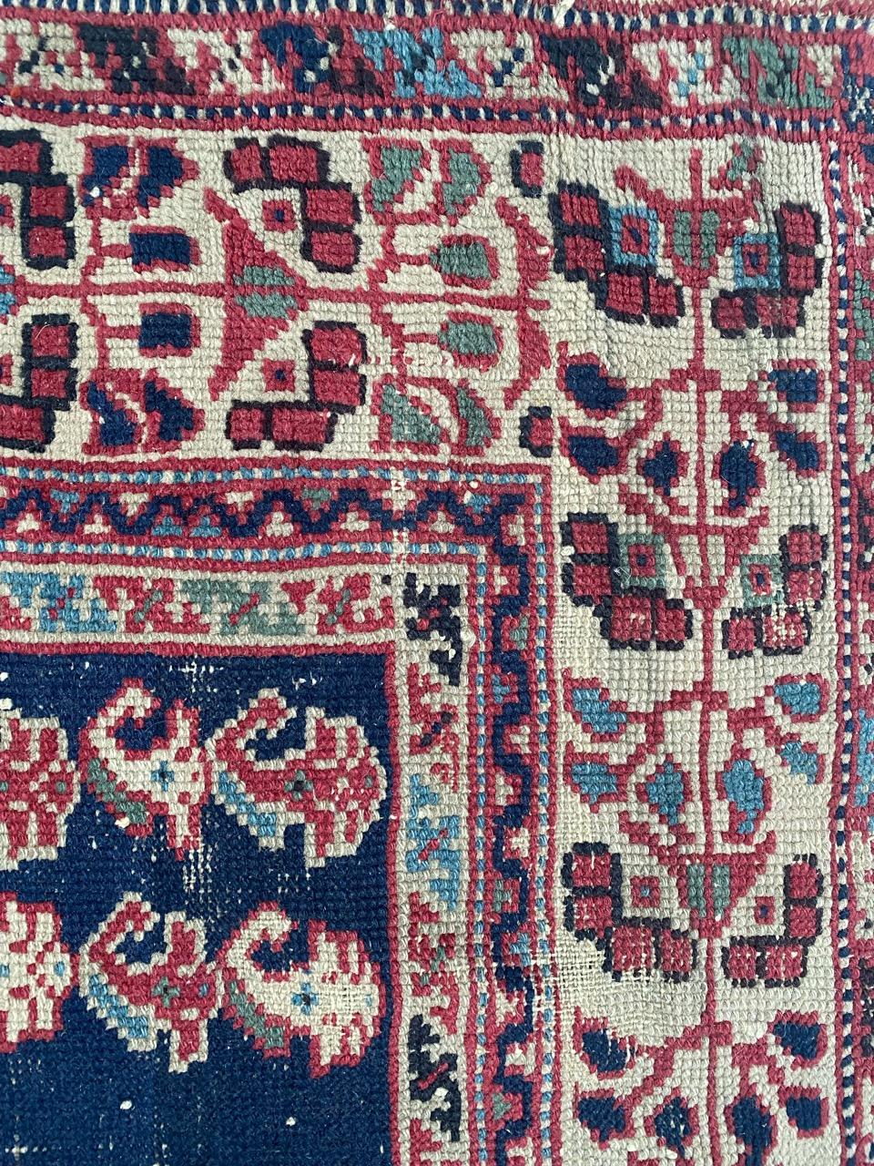 20th Century Bobyrug’s Pretty Antique Turkish Rug For Sale