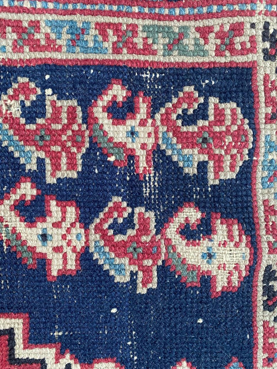 Wool Bobyrug’s Pretty Antique Turkish Rug For Sale