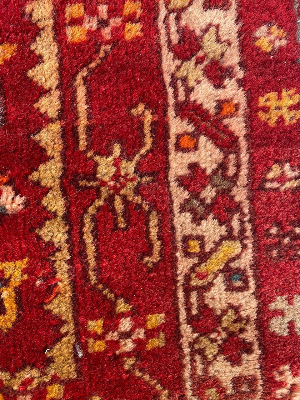 Joli tapis ancien turc Yastik de Bobyrug en vente 7