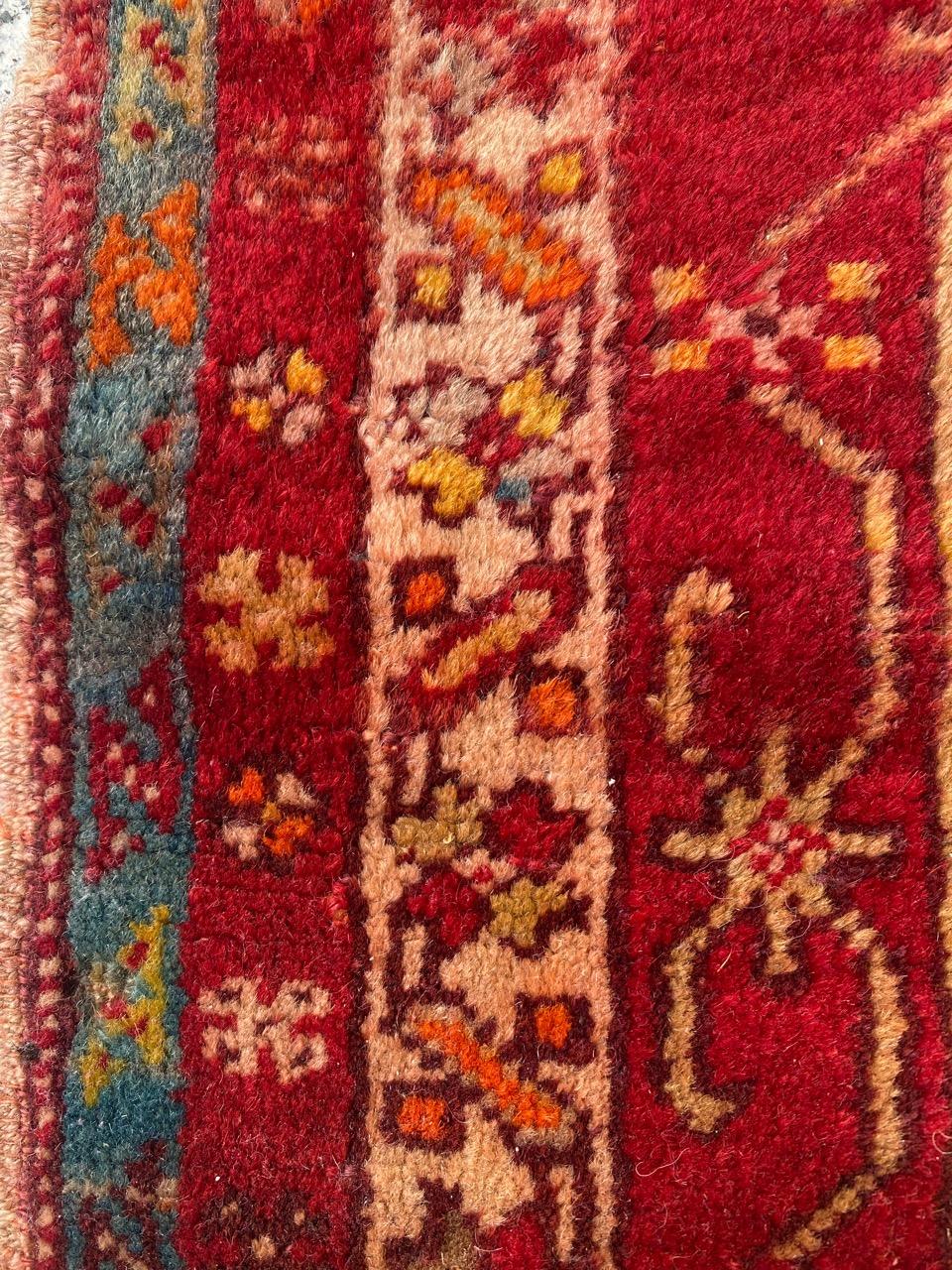 Joli tapis ancien turc Yastik de Bobyrug en vente 8