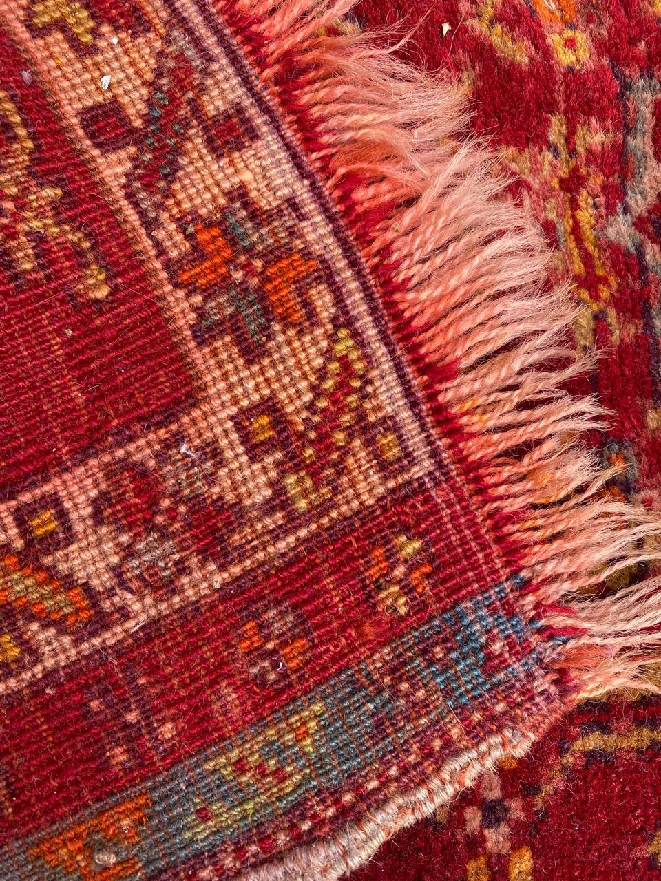 Joli tapis ancien turc Yastik de Bobyrug en vente 9