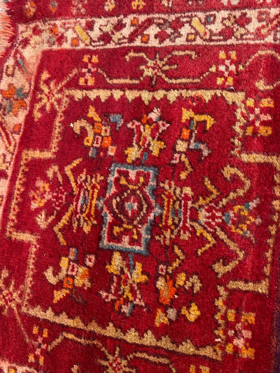 Joli tapis ancien turc Yastik de Bobyrug Bon état - En vente à Saint Ouen, FR