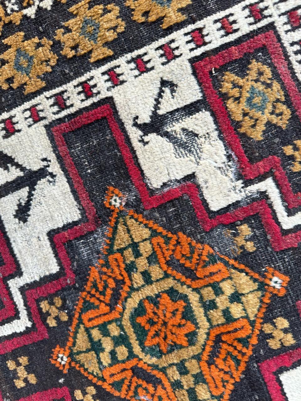 Joli tapis ancien turkmène Baluch en vente 5