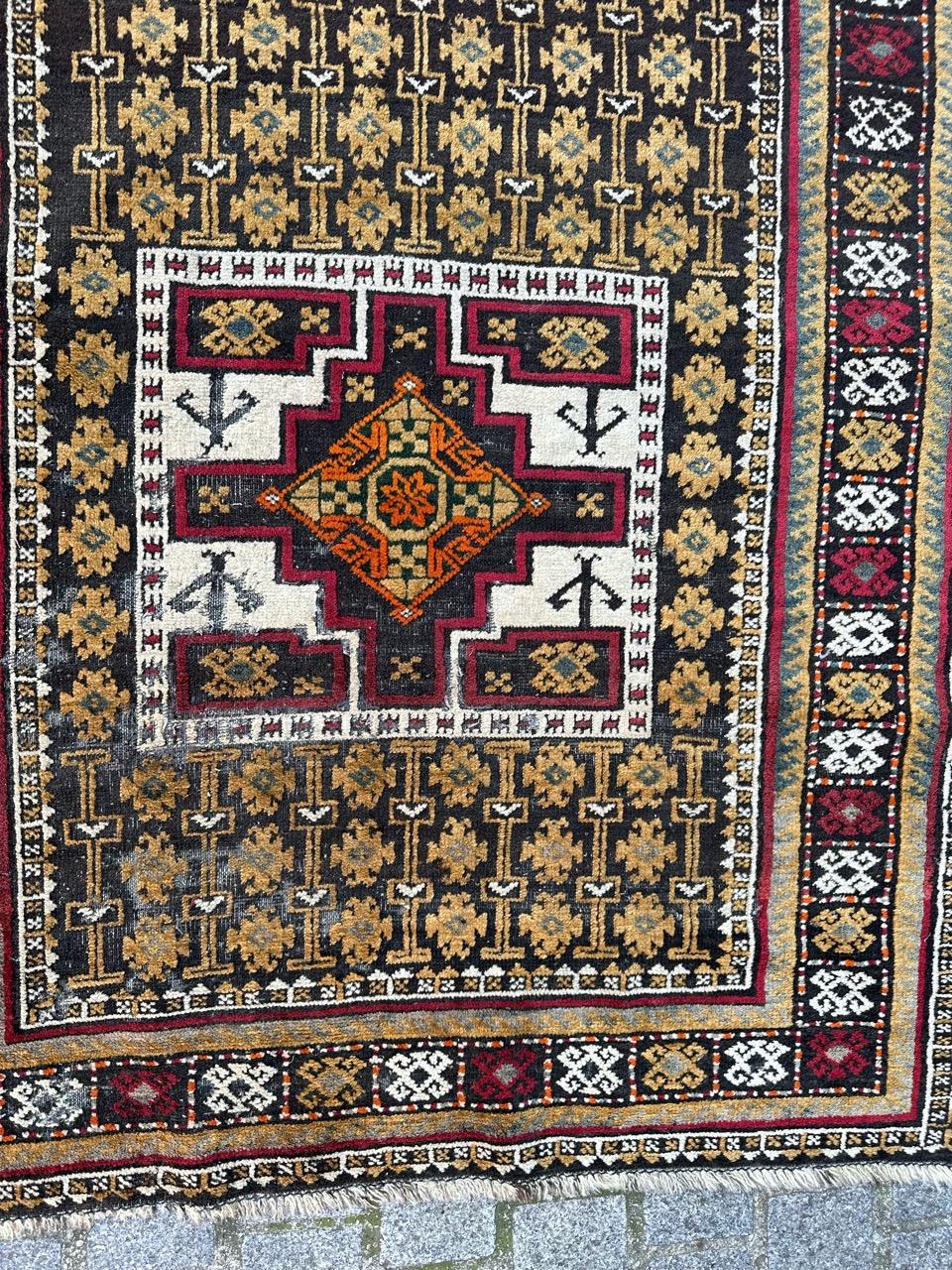Joli tapis ancien turkmène Baluch en vente 6