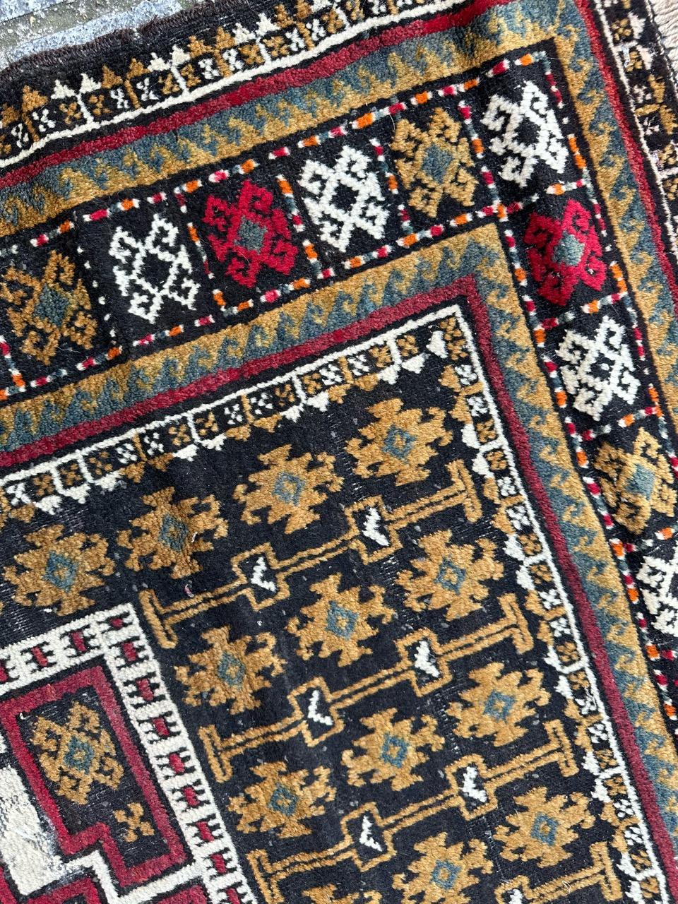 Joli tapis ancien turkmène Baluch en vente 11