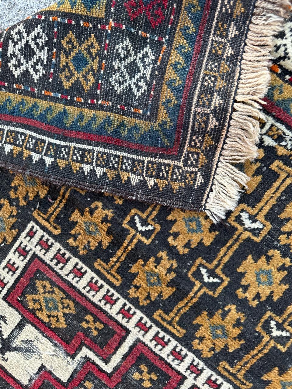 Joli tapis ancien turkmène Baluch en vente 12