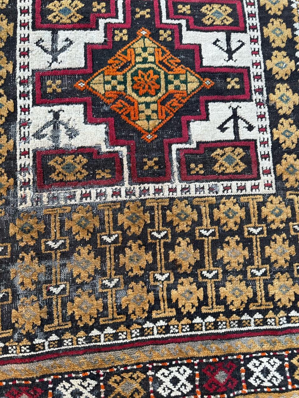 Joli tapis ancien turkmène Baluch en vente 1