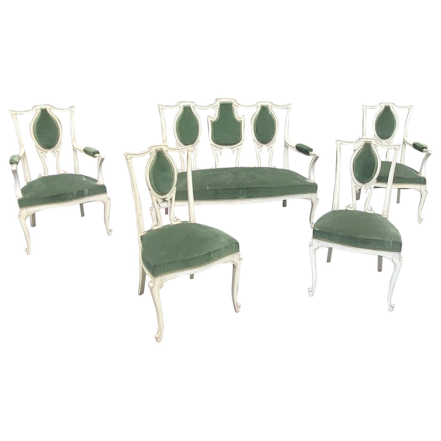 Jugendstil-Wohnzimmer um 1900 im Angebot