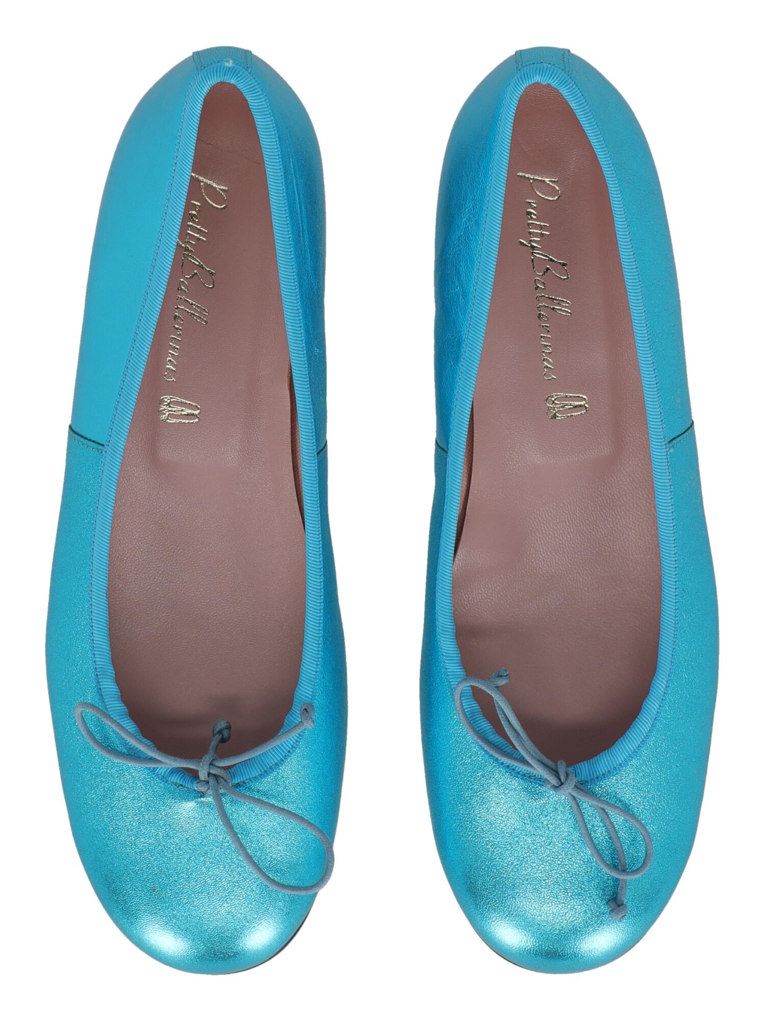 Pretty Ballerinas Women Ballet flats Blue Leather EU 39 For Sale 1