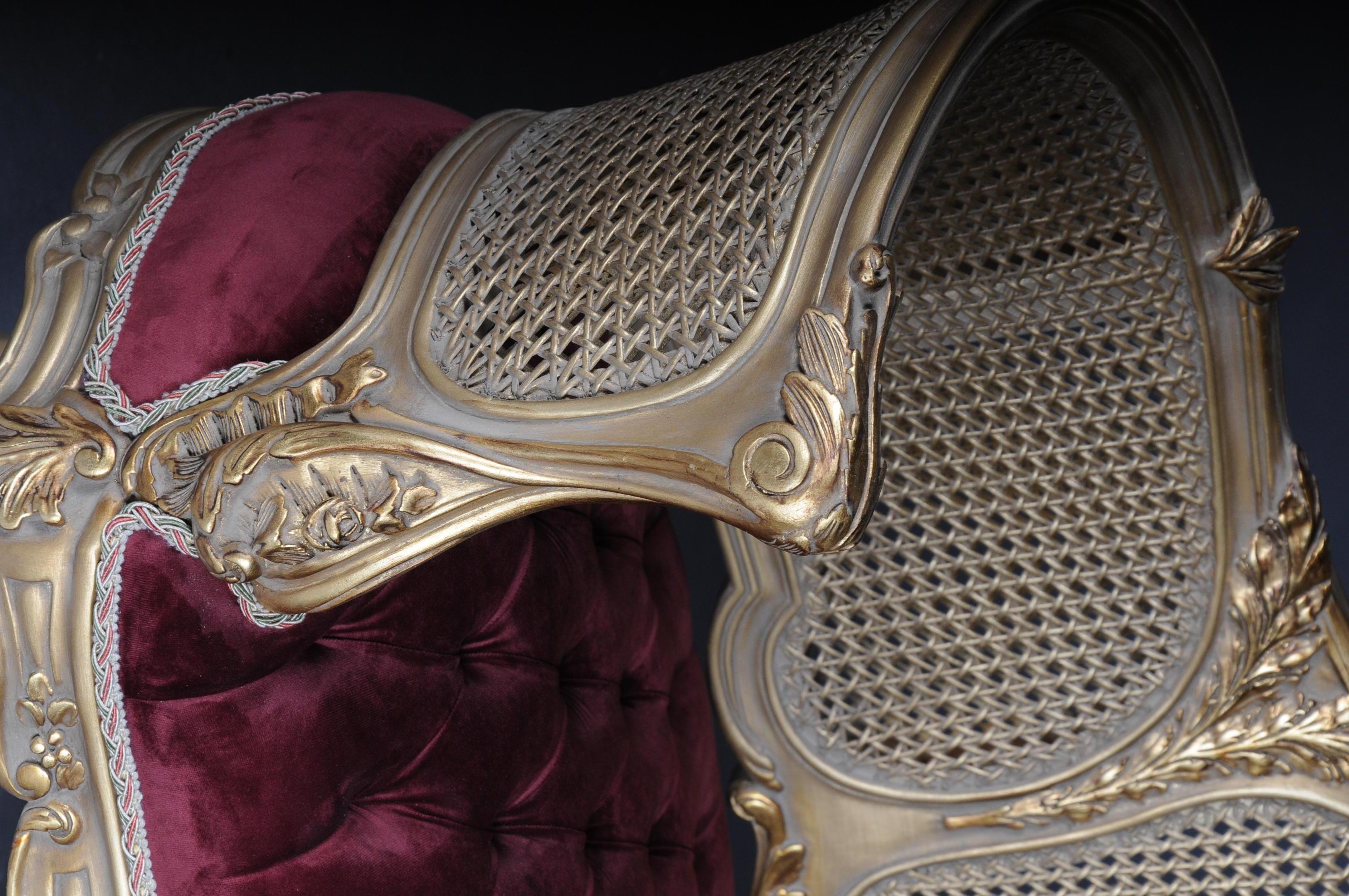 Pretty Baroque Bench, Sofa in Louis XV Style For Sale 1