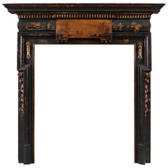 Pretty Blue/Grey Japanned Fireplace
