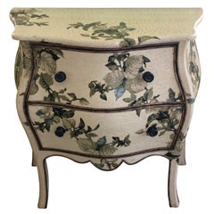 Pretty Bombay Style Painted & Decoupaged Chest of Drawers