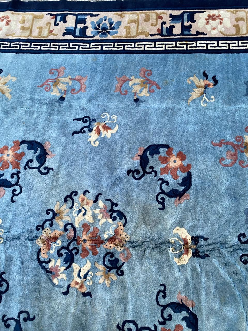 Bobyrug's Pretty Chinese Art Deco Peking Teppich (Wolle) im Angebot
