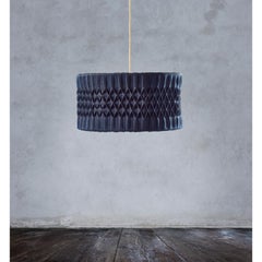 Pretty Denim Pleat Pendant Lamp by SKRYTA
