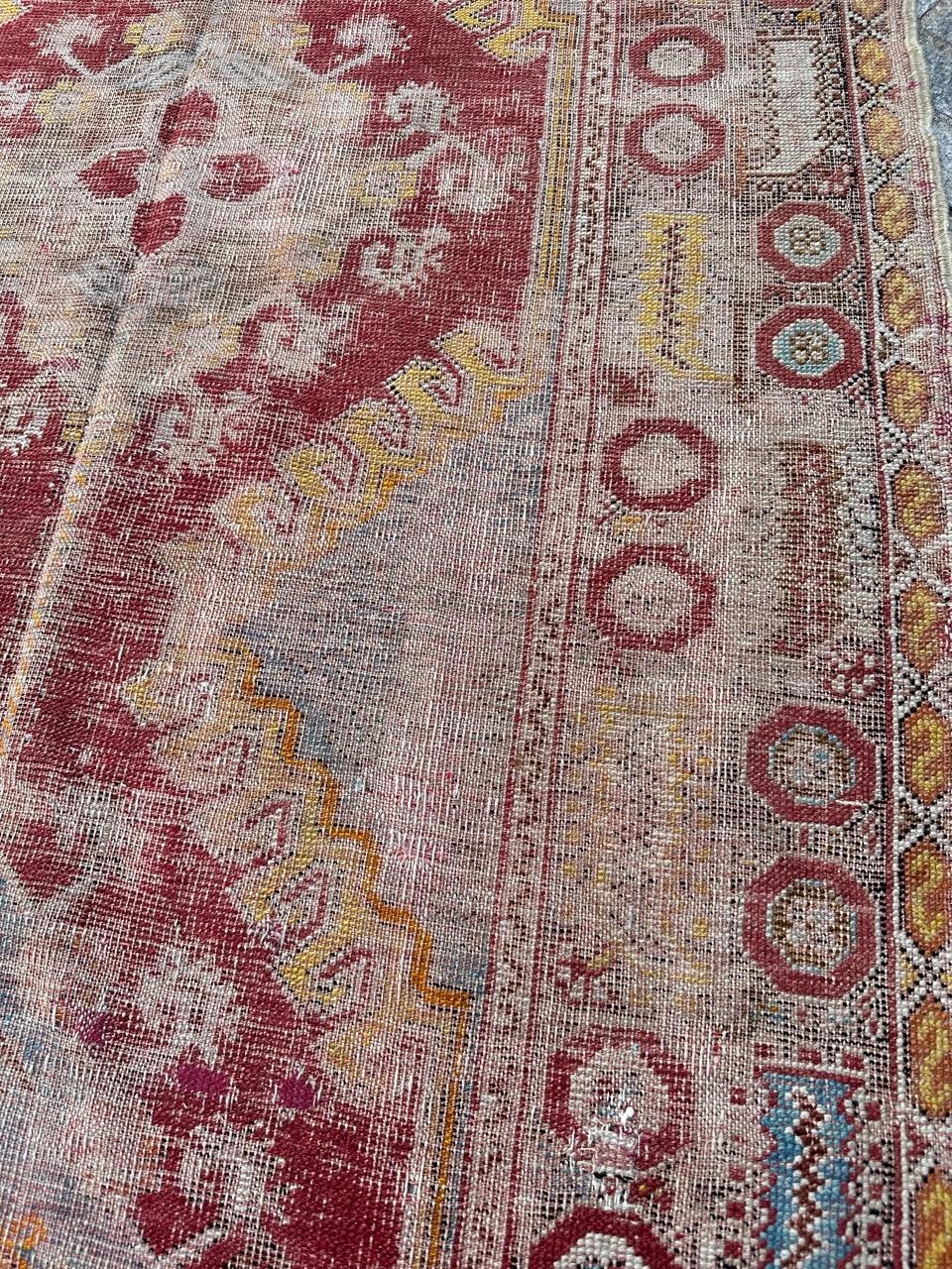 Bobyrug’s Pretty distressed antique Turkish runner  For Sale 2