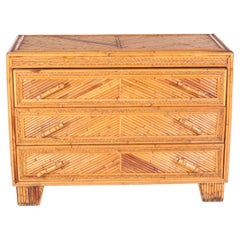 Pretty dresser with bamboo handles 