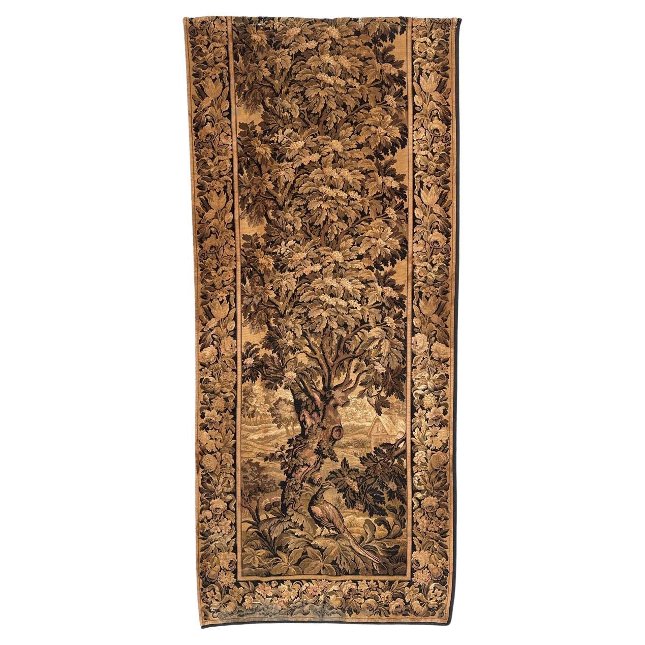 Pretty early 20th century French Aubusson style Jacquard Tapestry