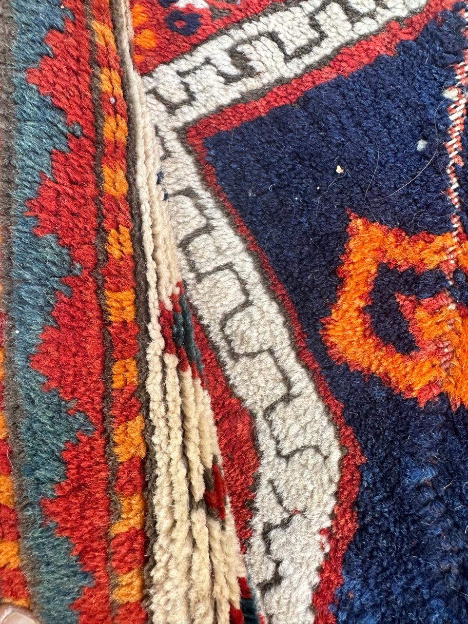 Bobyrug's Hübscher kasachischer Teppich aus dem frühen 20.  im Angebot 9