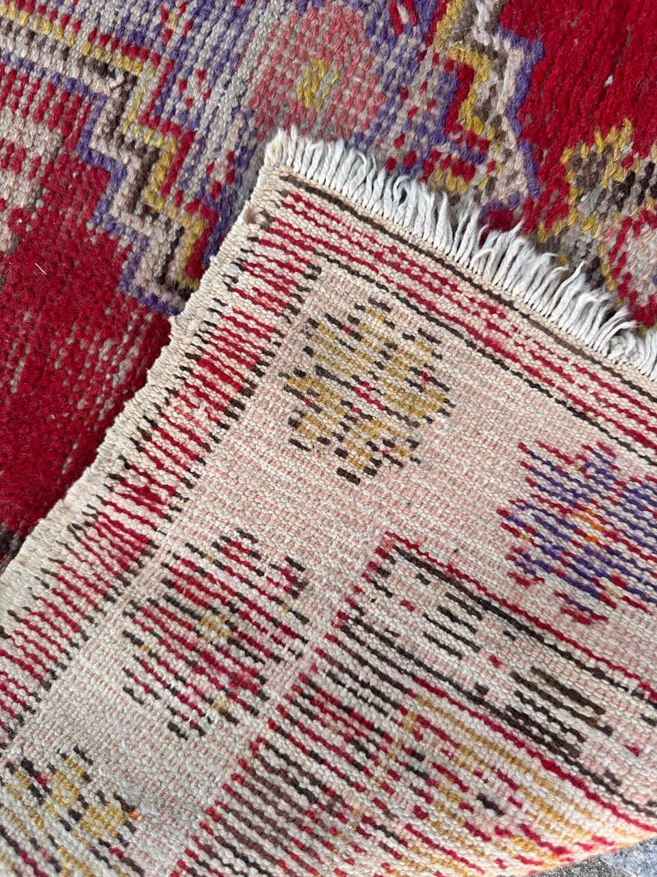 Bobyrug's Hübscher türkischer Teppich aus dem frühen 20.  im Angebot 9