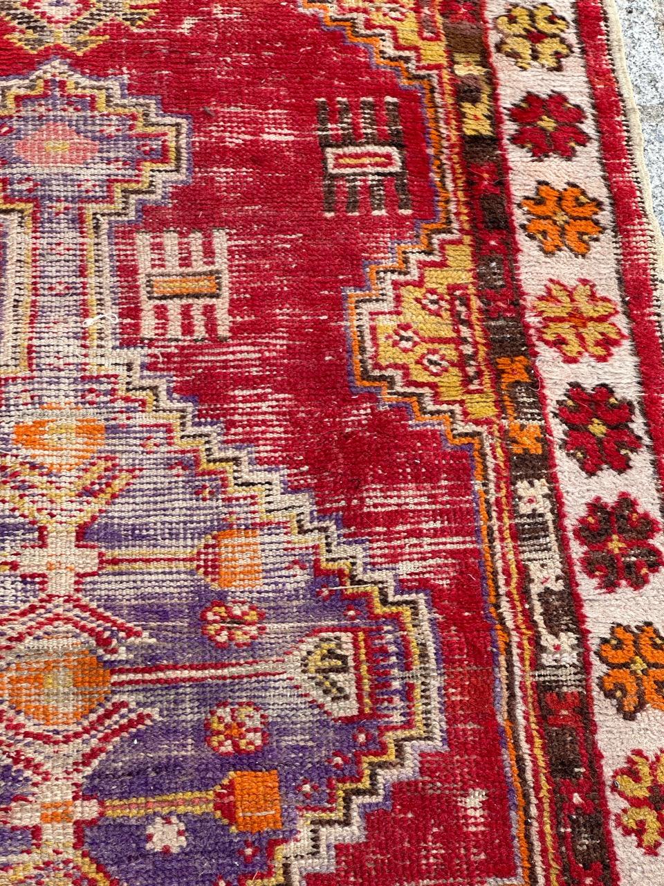 20ième siècle Joli tapis turc du début du 20e siècle de Bobyrug en vente