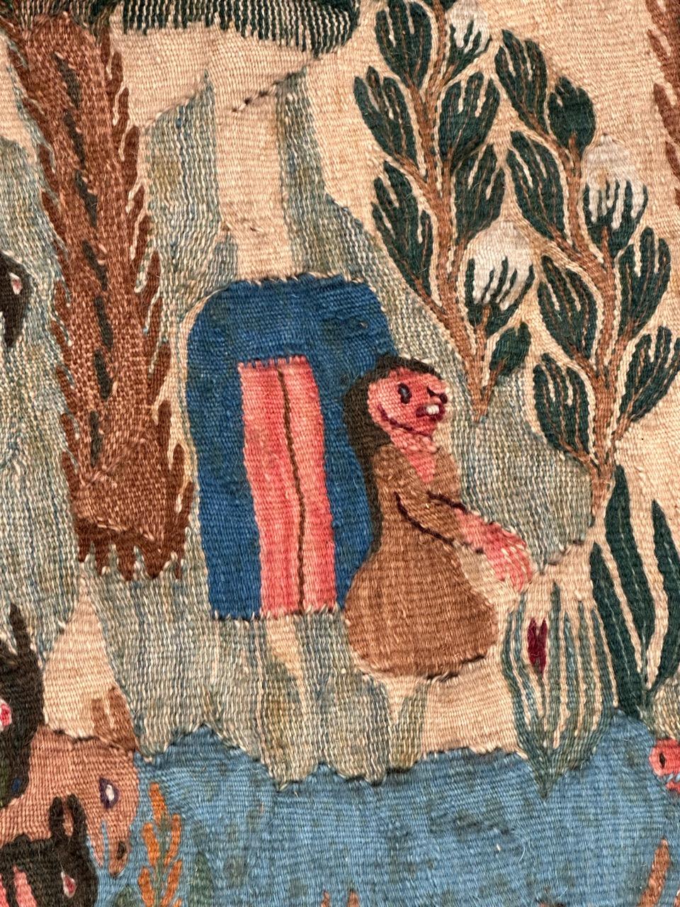 20th Century Pretty Egyptian Wissa Wassef School Woven Tapestry