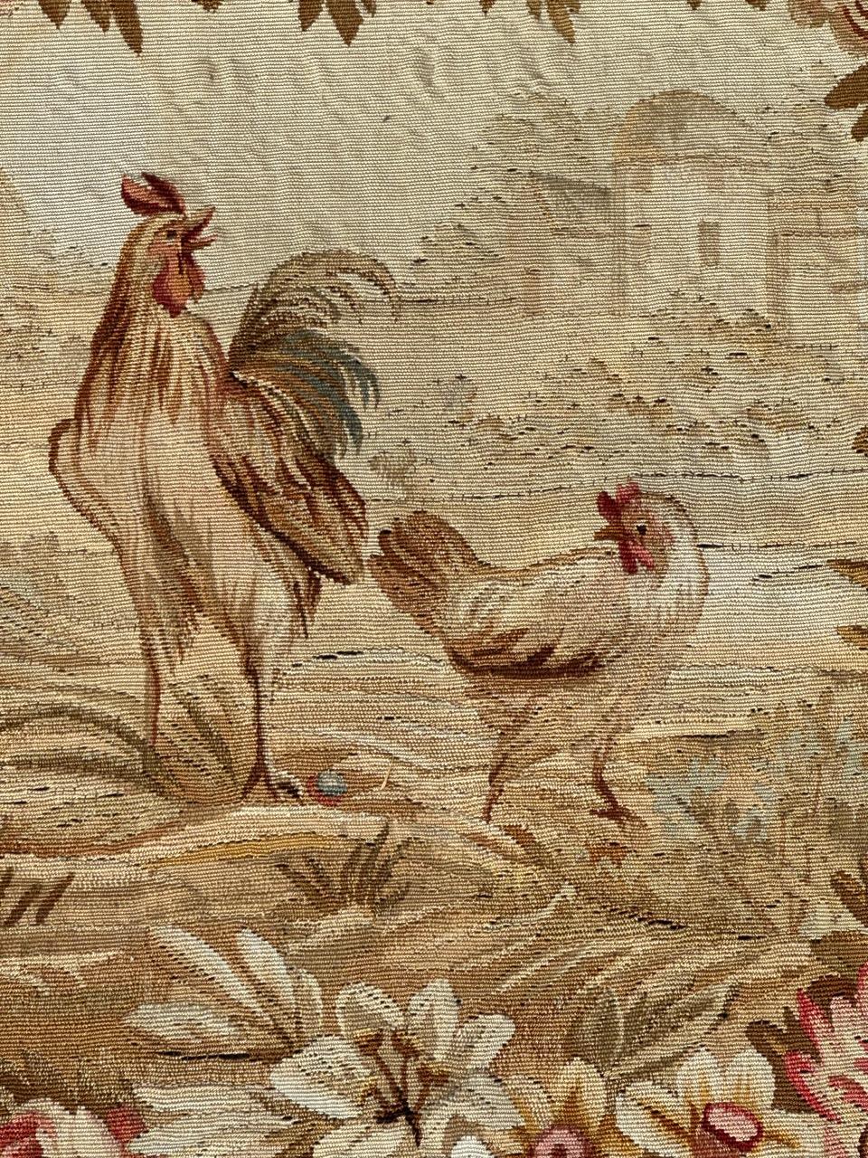 Grazioso arazzo Aubusson francese d'epoca in vendita 8