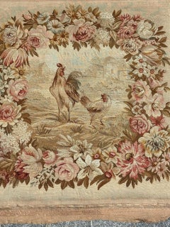 Pretty Fine Antique French Aubusson Tapestry