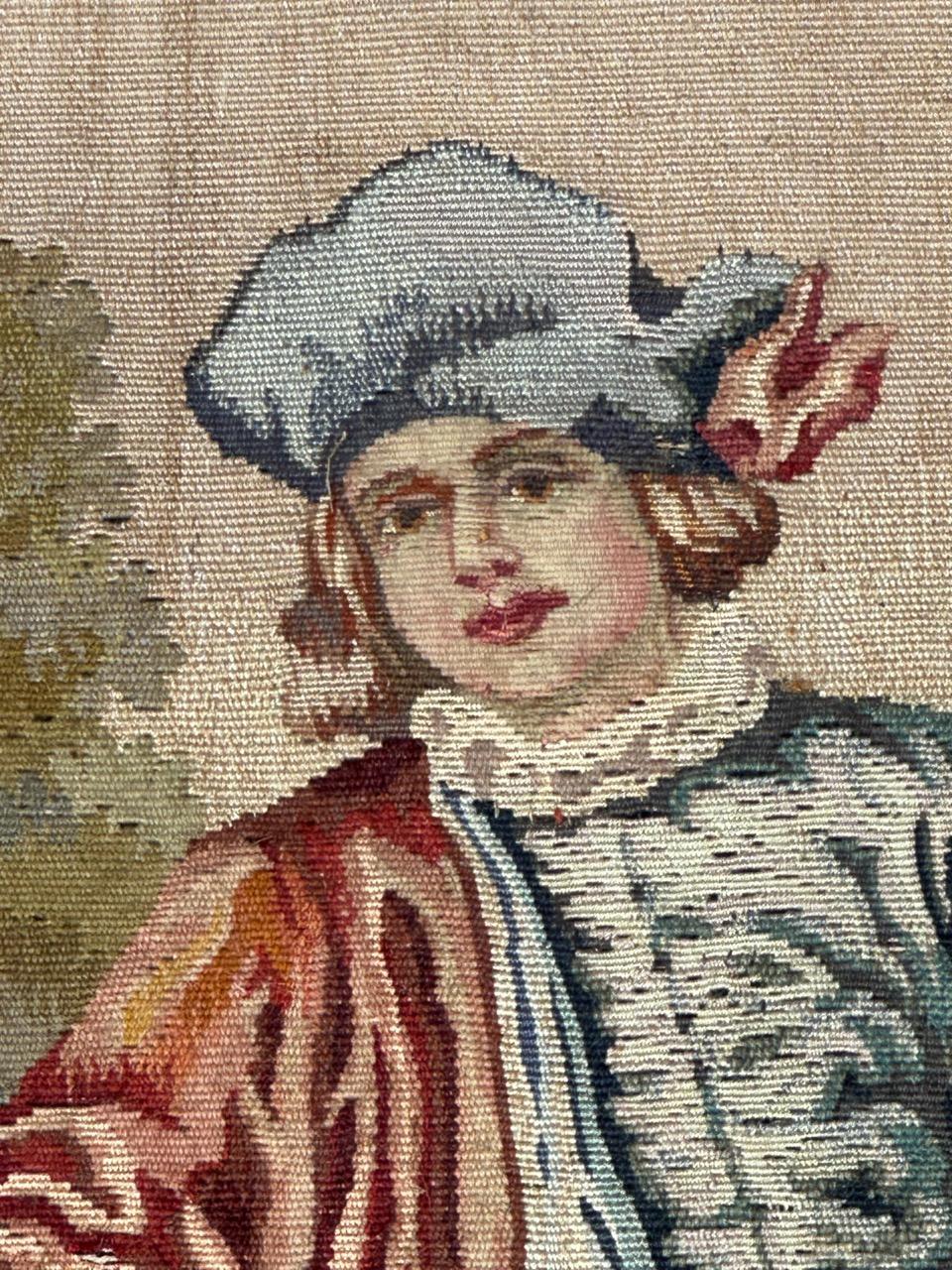 Ziemlich feiner antiker französischer Aubusson-Wandteppich (Französisch) im Angebot